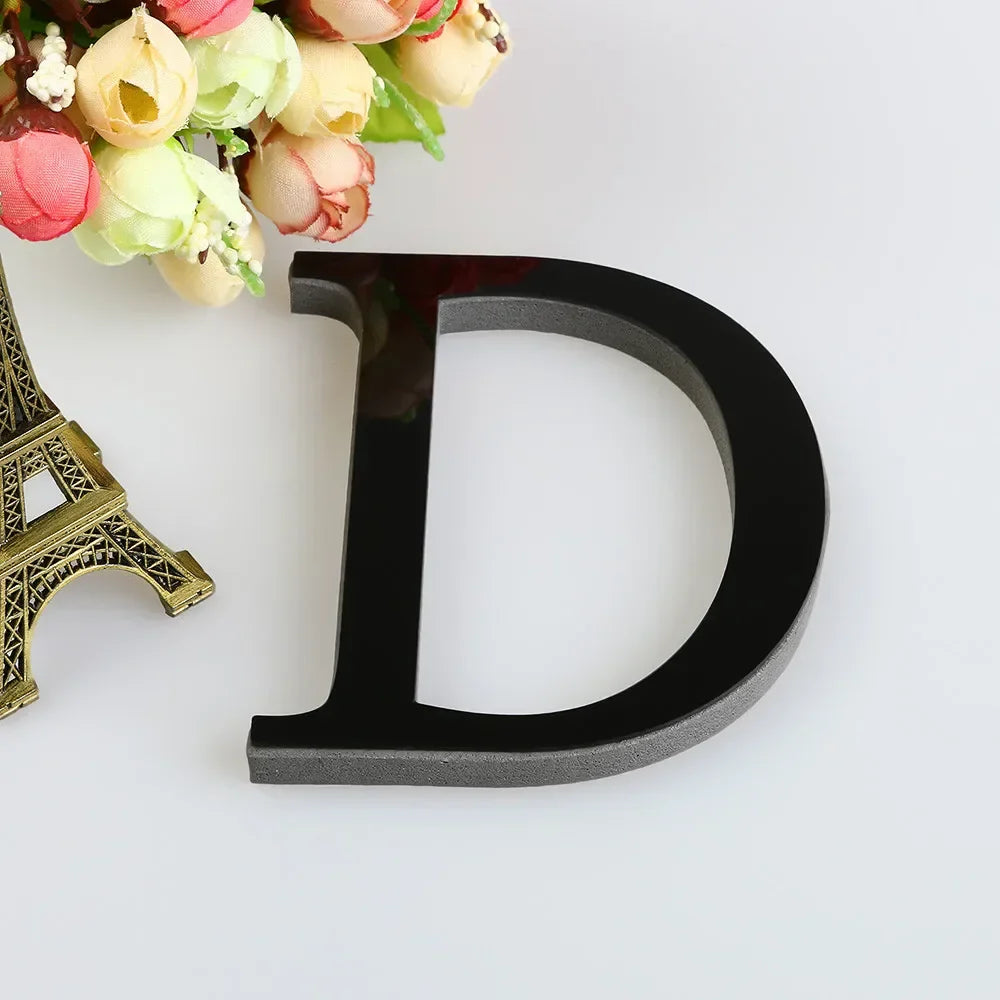 DIY Mirror Alphabet Wall Art