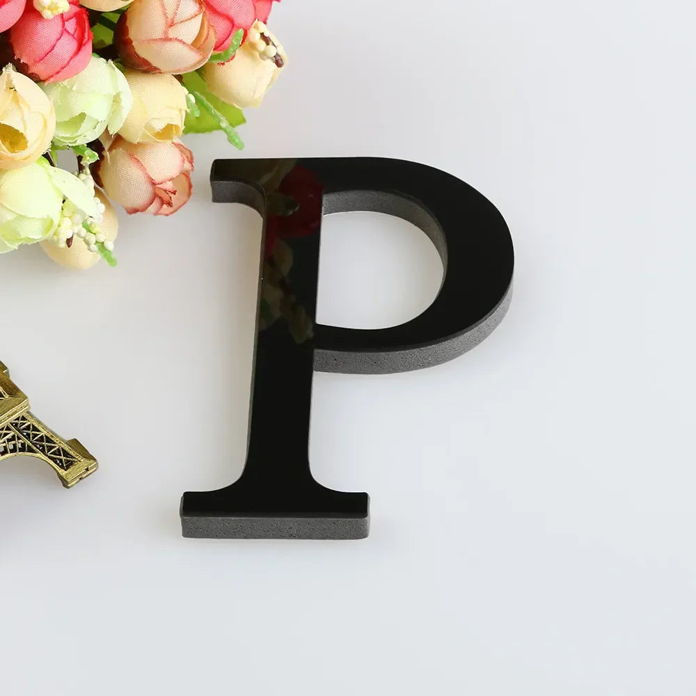 DIY Mirror Alphabet Wall Art