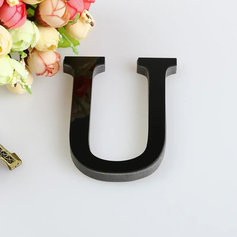 DIY Mirror Alphabet Wall Art