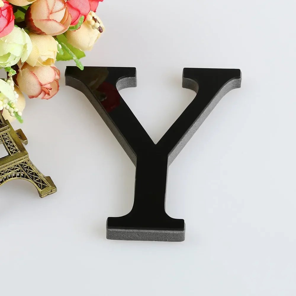 DIY Mirror Alphabet Wall Art