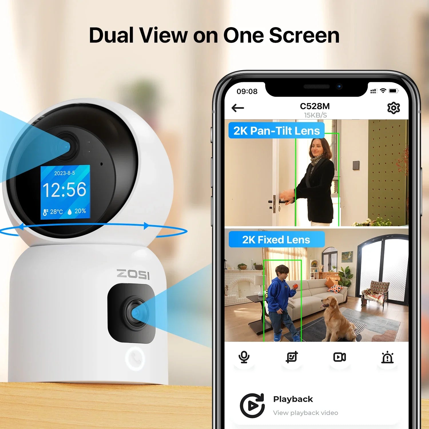 ZOSI Smart 360° Home Camera
