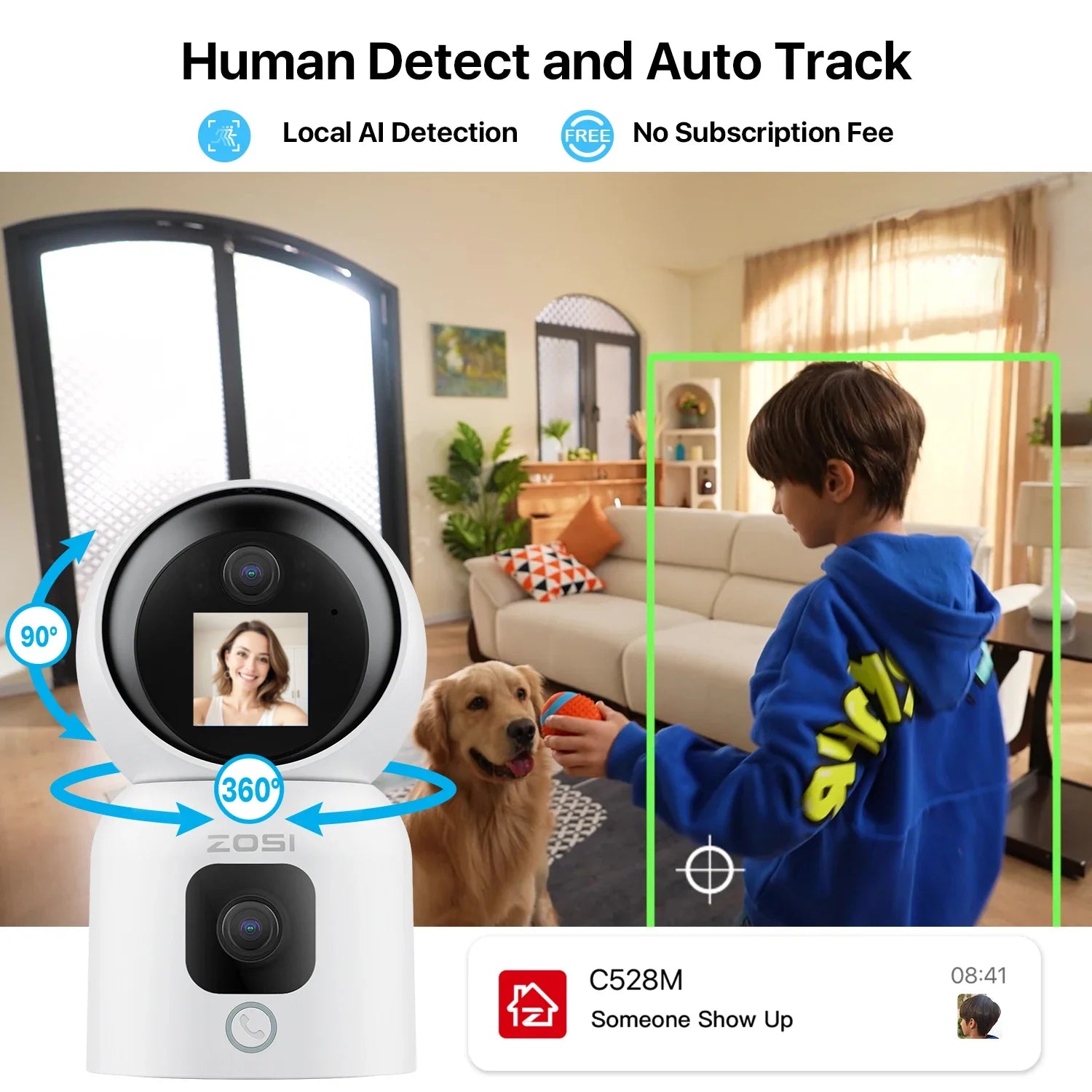 ZOSI Smart 360° Home Camera